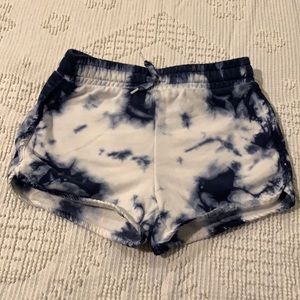 GUC Gap tie dye blue and white comfy shorts